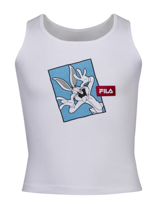 Fila Παιδική Καλοκαιρινή Μπλούζα Αμάνικη Λευκή - Image 2