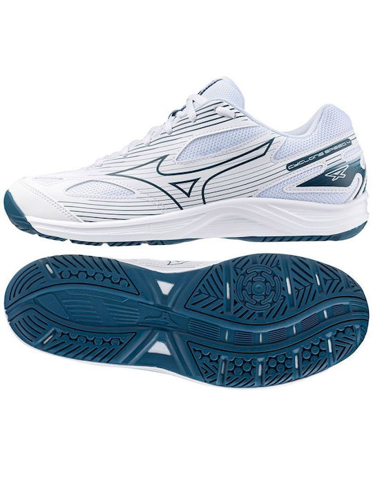 Mizuno Cyclone Speed 4 UNISEX Αθλητικά Παπούτσια Volleyball Λευκά
