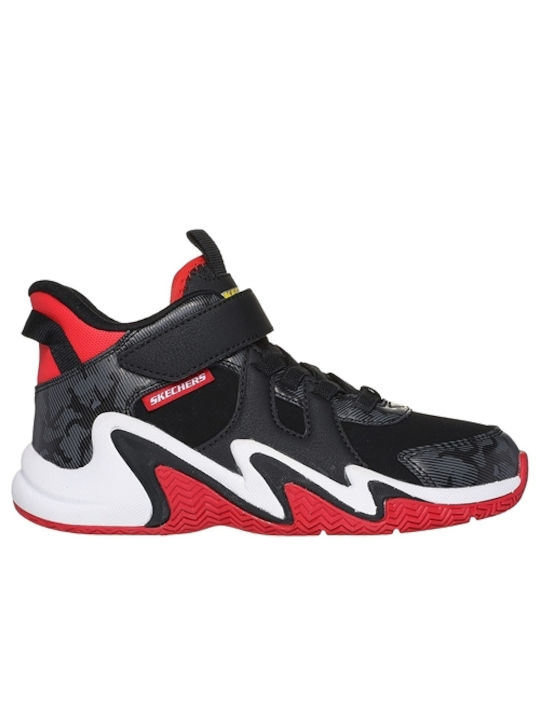 Skechers Sneaker Μποτάκι Basketball 405287L_BKRD Μαύρο Κόκκινο
