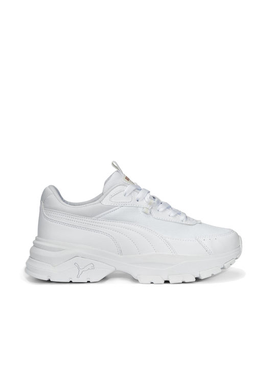 Puma Cassia Via Γυναικεία Chunky Sneakers Λευκά