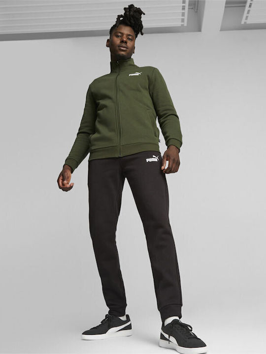 Puma Σετ Φόρμας με Λάστιχο Fleece Χακί - Image 5