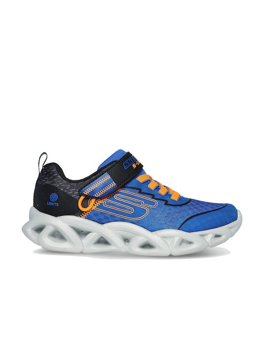 Skechers Αθλητικα Παιδικα Παπουτσια Με Φωτακια 401625-BLBK - ΜΠΛΕ