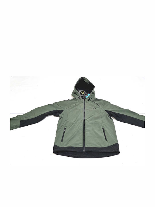 Whistler Ανδρικό Χειμωνιάτικο Μπουφάν Softshell Αδιάβροχο και Αντιανεμικό Λαδί - Image 7