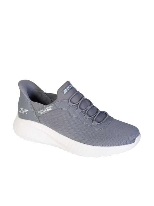 Skechers Slip-ins BOBS Sport Squad Chaos (118300-GRY)ΑΝΔΡΙΚΟ ΥΠΟΔΗΜΑ ΓΚΡΙ