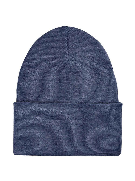 4F Beanie Γυναικείος Σκούφος Πλεκτός σε Μπλε χρώμα