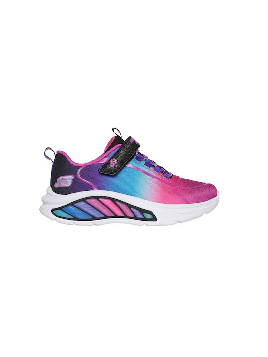 Skechers Παιδικά Sneakers Lighted Bungee&strap Μωβ