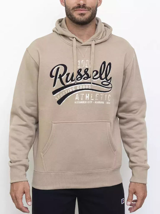 Russell Athletic Φούτερ με Κουκούλα Silver Mink