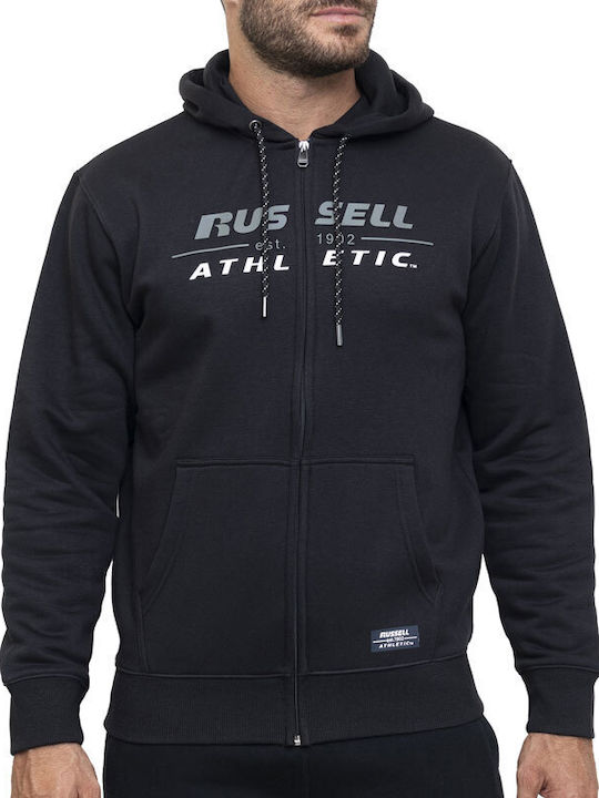 Russell Athletic Φούτερ με Κουκούλα Μαύρο