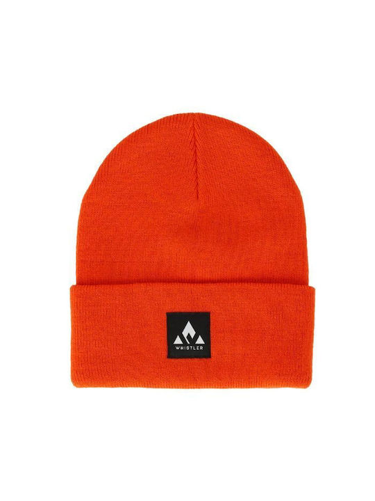 Whistler Beanie Unisex Σκούφος Πλεκτός σε Κόκκινο χρώμα