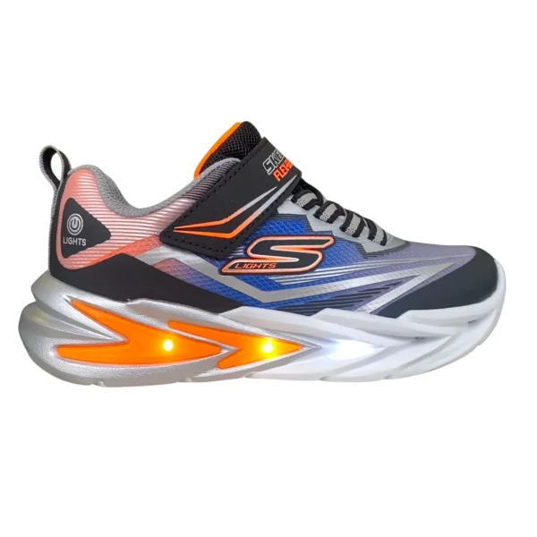 Skechers Παιδικά Sneakers με Φωτάκια Μαύρα-Ασημί - Image 5