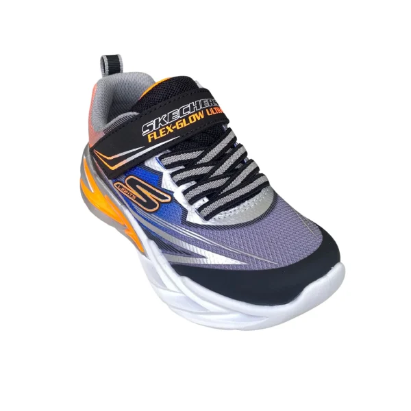 Skechers Παιδικά Sneakers με Φωτάκια Μαύρα-Ασημί - Image 3