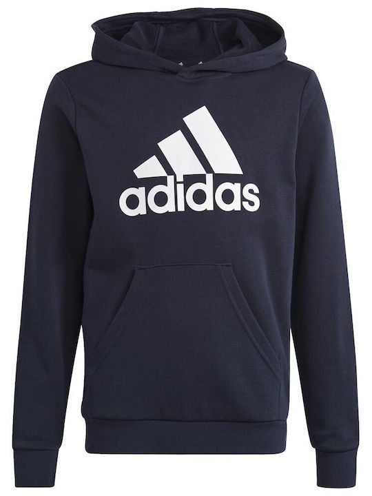 Adidas Παιδικό Φούτερ με Κουκούλα και Τσέπες Navy Μπλε