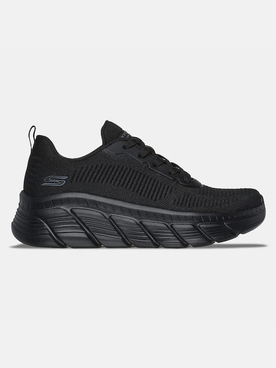Skechers Bobs B Flex Γυναικεία Sneakers Μαύρα