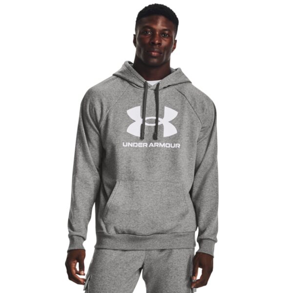 Under Armour UA Ανδρικό Φούτερ με Κουκούλα Γκρι - Image 5