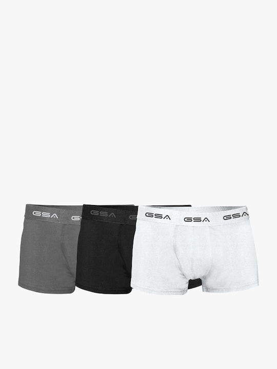 GSA 17-1204-06 Ανδρικά Μποξεράκια Πολύχρωμα 3Pack