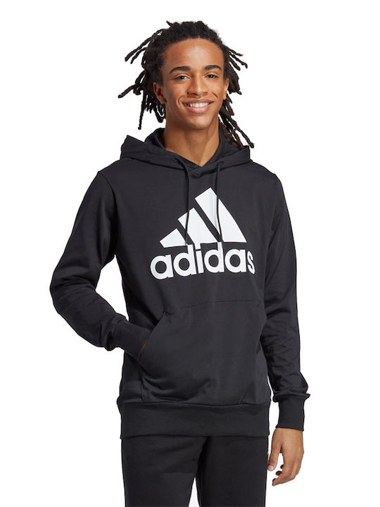 Μπλούζα Essentials Logo Hoodie IC0440 Μαύρο Regular Fit