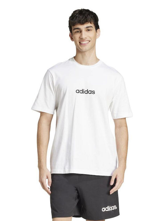 Βαμβακερό μπλουζάκι adidas Essentials Linear