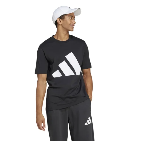 Βαμβακερό μπλουζάκι adidas Essentials χρώμα: μαύρο - Image 4