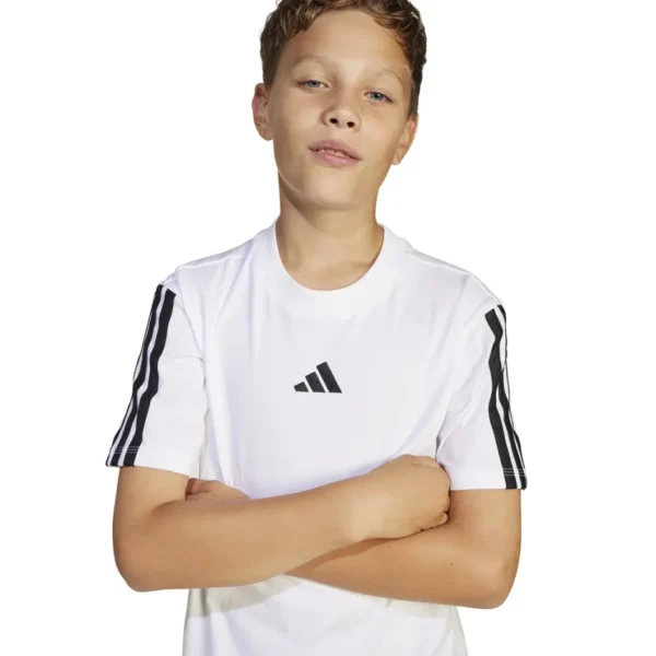 adidas sportswear J 3S Tee 160 WHITE/BLACK JD6488 - Image 4