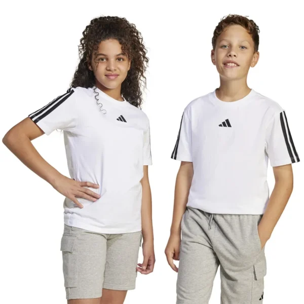adidas sportswear J 3S Tee 160 WHITE/BLACK JD6488 - Image 2