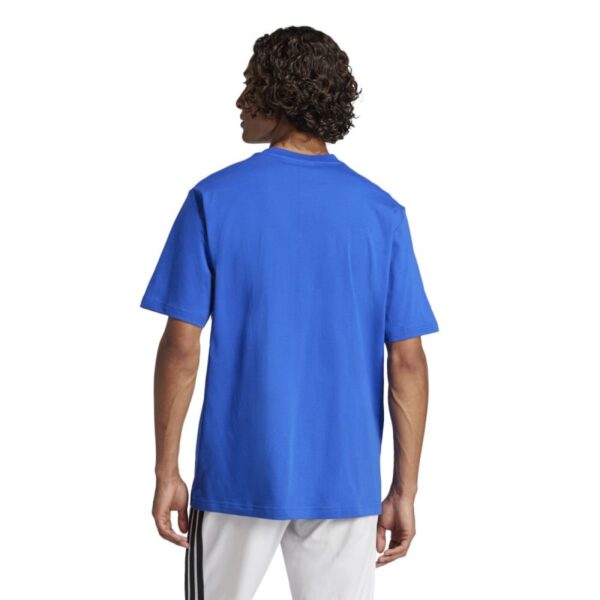 ADIDAS Essentials Linear Single Jersey Tee Ανδρικό T-Shirt σε Μπλε Χρώμα - Image 5