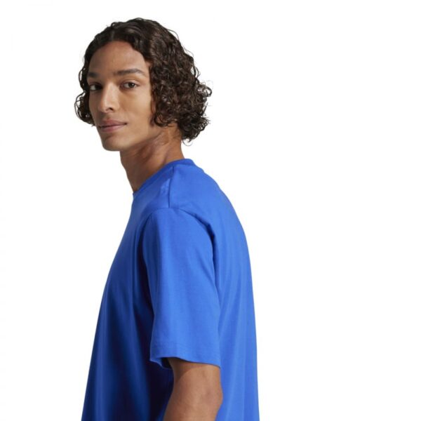 ADIDAS Essentials Linear Single Jersey Tee Ανδρικό T-Shirt σε Μπλε Χρώμα - Image 2