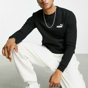 Puma Ανδρικό Φούτερ Fleece Μαύρο