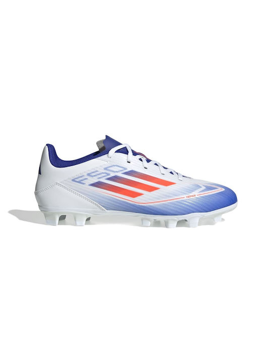Adidas F50 Club FxG Χαμηλά Ποδοσφαιρικά Παπούτσια με Τάπες Cloud White / Solar Red / Lucid