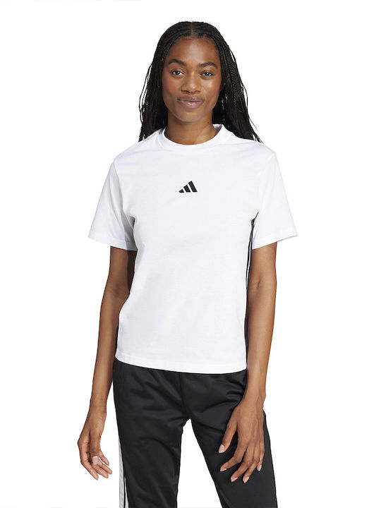 adidas W 3s Γυναικεία Αθλητική Μπλούζα Κοντομάνικη Λευκό