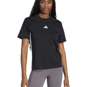 adidas W 3s Γυναικεία Αθλητική Μπλούζα Κοντομάνικη Μαύρη