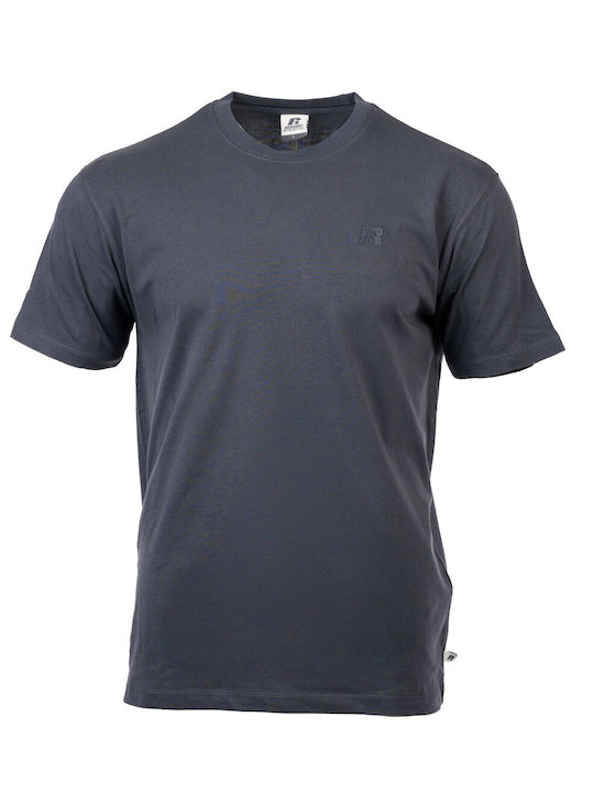 Aνδρικό t-shirt Russel small logo -OMBRE BLUE