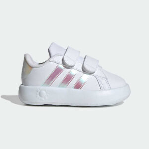 Adidas Παιδικά Sneakers Grand Court 2.0 με Σκρατς Λευκά