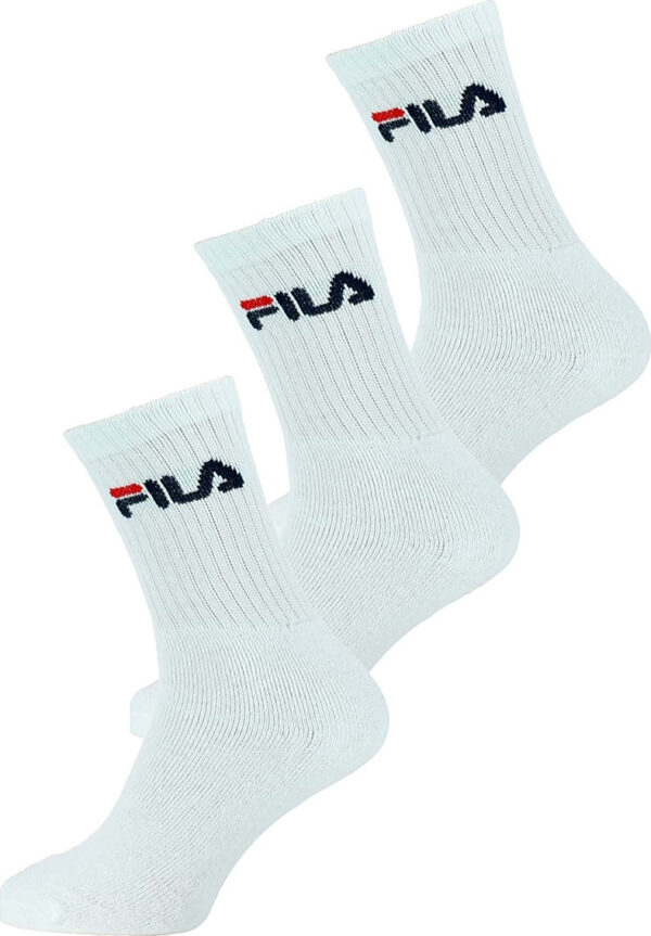 Fila Αθλητικές Κάλτσες Λευκές 3 Ζεύγη