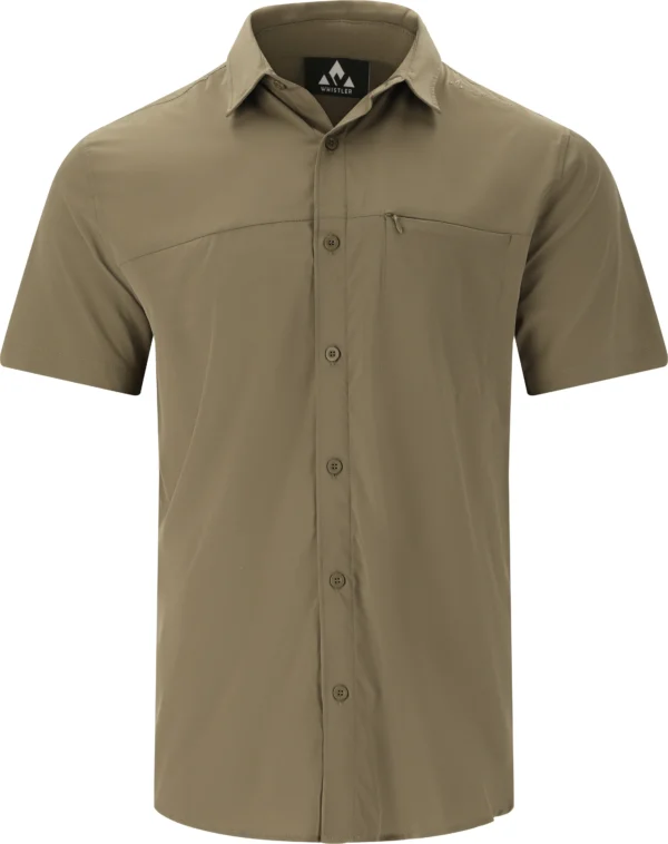 Whistler Jeromy Αντρικό Κοντομάνικο Πουκάμισο Regular Fit -Dusky Green