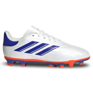 Adidas Παιδικά Ποδοσφαιρικά Παπούτσια Pure 2 με Τάπες Λευκά