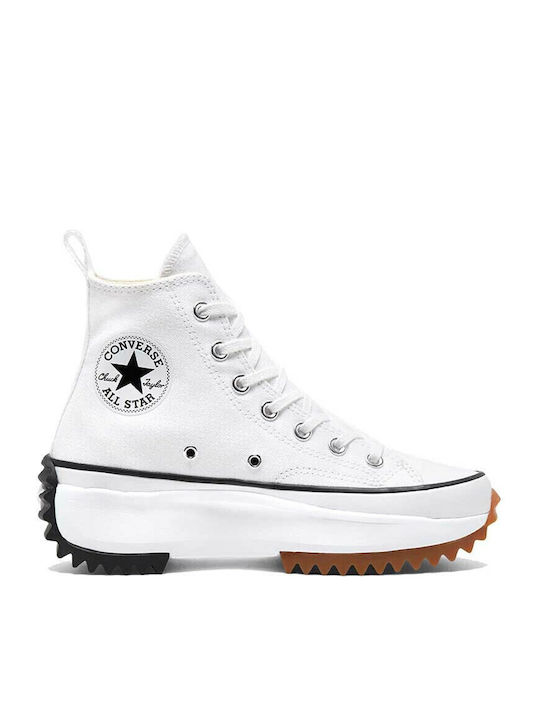 Converse Run Star Hike Flatforms Μποτάκια White / Black / Gum